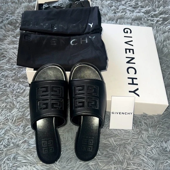 Givenchy | Shoes | Givenchy 4g Leather Sandals | Poshmark